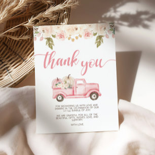 Pumpkin Truck Baby shower Bedankt Teken Poster