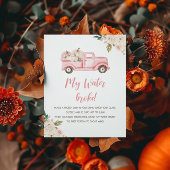 Pumpkin Truck Baby shower Game Poster