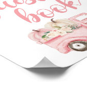 Pumpkin Truck Baby shower Guest Book Sign Poster (Hoek)