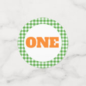 Pumpkin Truck Birthday Confetti - Green Tractor (Kleine voorkant)