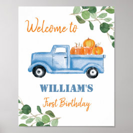 Pumpkin Truck, eerste verjaardag Poster