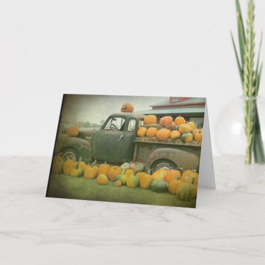Pumpkin Truck Kaart (Voorkant)