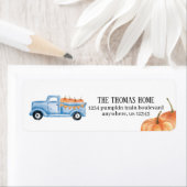 Pumpkin Truck Return Address Labels (Insitu)