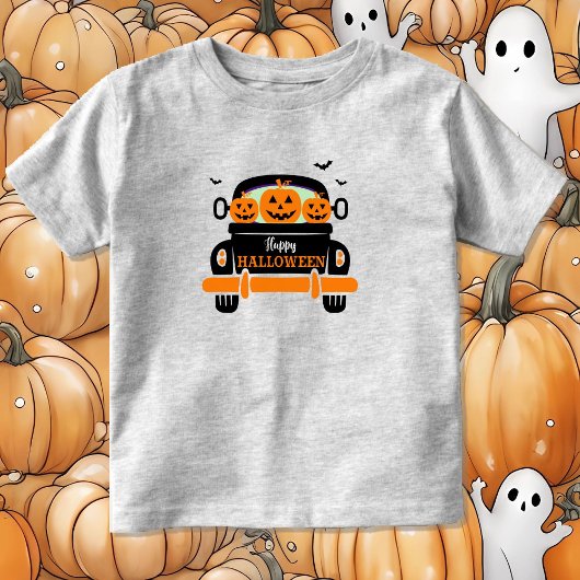 Pumpkin Truck Toddler Jack o Lantern Kinder Shirts