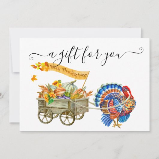 Pumpkin Turkey Thanksgiving herfst (Voorkant)