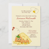 Pumpkin Twins (neutraal) Baby shower Kaart (Voorkant)