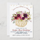 Pumpkin - Uitnodiging Derde verjaardag (Voorkant)