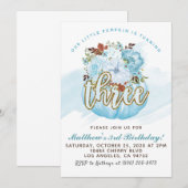 Pumpkin - Uitnodiging Derde verjaardag (Voorkant / Achterkant)