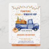 Pumpkin-uitnodiging Kaart (Voorkant / Achterkant)