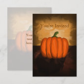 Pumpkin-verfuitnodigingen Kaart (Voorkant / Achterkant)