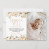 Pumpkin Verjaardag Foto Dank u kaart (Voorkant)