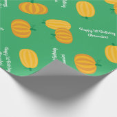 Pumpkin verjaardagsfeestje Kinder Cadeaupapier (Hoek)