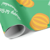 Pumpkin verjaardagsfeestje Kinder Cadeaupapier (Rol Hoek)
