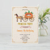 Pumpkin-verjaardagsuitnodiging Kaart (Staand voorkant)