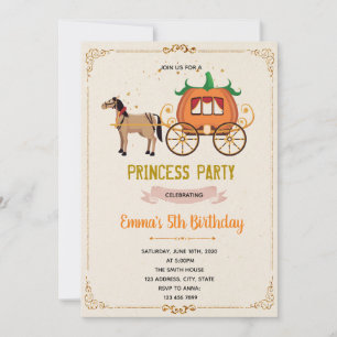 Pumpkin-verjaardagsuitnodiging Kaart