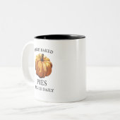 Pumpkin - Vers gelekte papies Tweekleurige Koffiemok (Voorkant links)