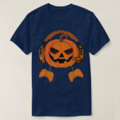 Pumpkin-videospelcontroller, een echte gamer t-shirt (Design voorkant)