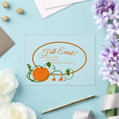 Pumpkin Vines Acryl Uitnodiging (Insitu (Huwelijk))