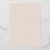 Pumpkin Vines Monogram Weddenschap Folie Uitnodigi Folie Uitnodiging (Achterkant)