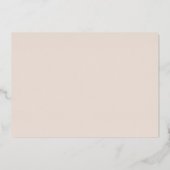 Pumpkin Vines Monogram Weddenschap Folie Uitnodigi Folie Uitnodiging (Achterkant)