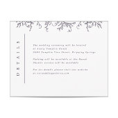 Pumpkin Vines Monogram Weddenschap Informatiekaartje