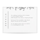 Pumpkin Vines Monogram Weddenschap Informatiekaartje