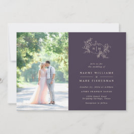 Pumpkin Vines Monogram Weddenschap Kaart