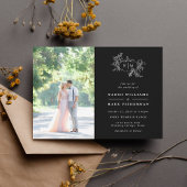 Pumpkin Vines Monogram Weddenschap Kaart