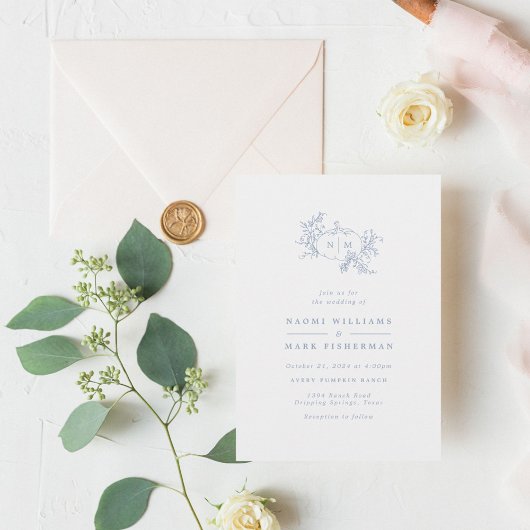 Pumpkin Vines Monogram Weddenschap Kaart