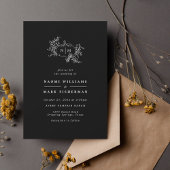 Pumpkin Vines Monogram Weddenschap Kaart