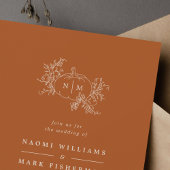Pumpkin Vines Monogram Weddenschap Kaart