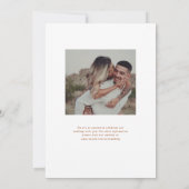 Pumpkin Vines Monogram Weddenschap Save The Date (Achterkant)