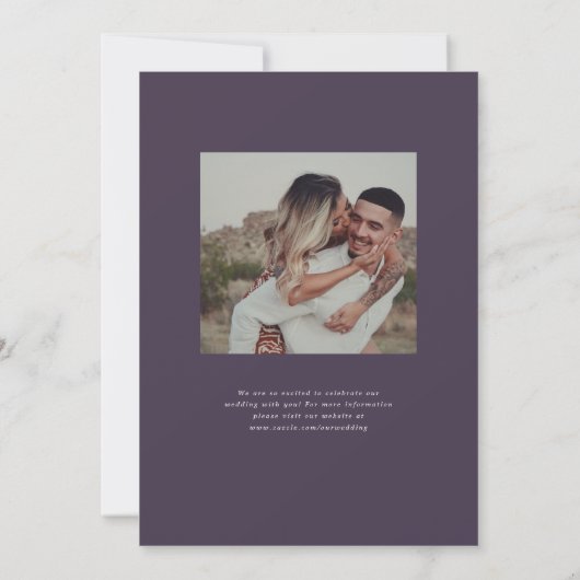 Pumpkin Vines Monogram Weddenschap Save The Date (Achterkant)