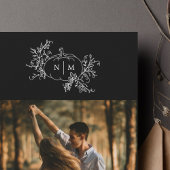 Pumpkin Vines Monogram Weddenschap Save The Date