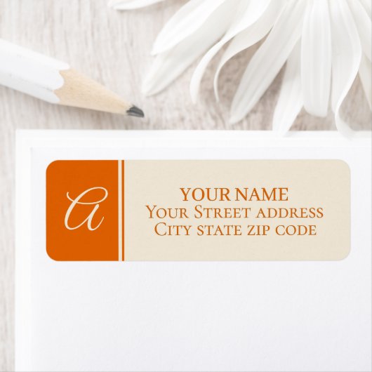 Pumpkin Vines Retour Address Label (Insitu)