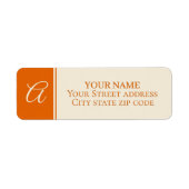 Pumpkin Vines Retour Address Label (Voorkant)
