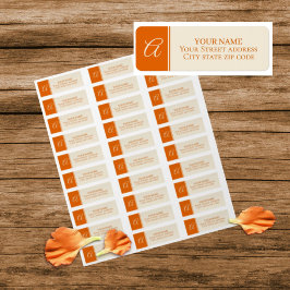 Pumpkin Vines Retour Address Label