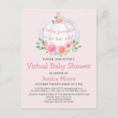 Pumpkin Virtual Baby shower Invitation Briefkaart (Voorkant)