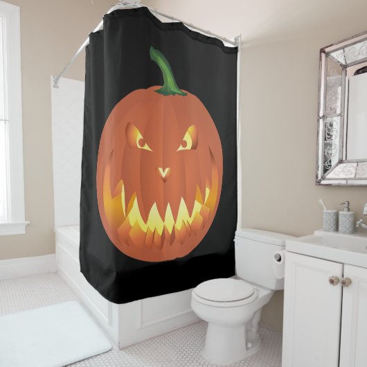 Pumpkin voor Halloween... Douchegordijn (In situ)