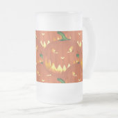 Pumpkin voor Halloween... Matglas Bierpul (Voorkant rechts)