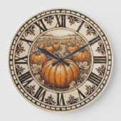 Pumpkin - Wall Clock Grote Klok (Voorkant)