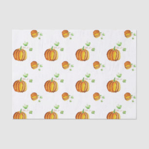 Pumpkin-waterkleurpatroon Tissuepapier