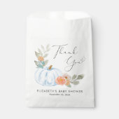 Pumpkin Waterverf Baby Boy Shower Bedankt Bedankzakje (Voorkant)