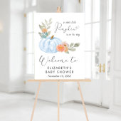 Pumpkin Waterverf Baby Boy Shower Welkom Acryl Bord