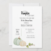 Pumpkin Waterverf Baby shower (Voorkant)