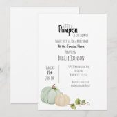 Pumpkin Waterverf Baby shower (Voorkant / Achterkant)