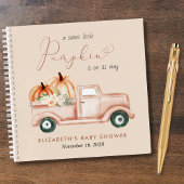 Pumpkin Waterverf Baby shower Gastenboek Notitieboek