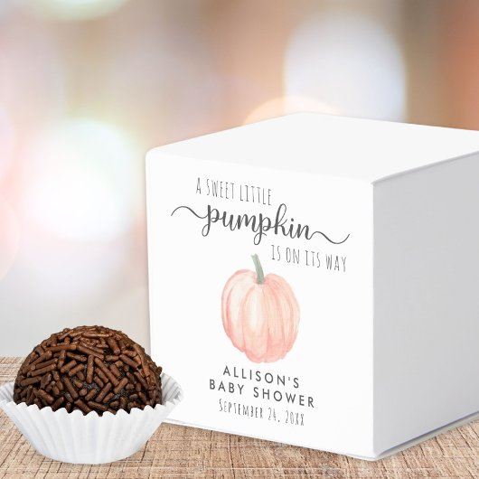Pumpkin Waterverf Baby shower Hartelijk dank Bedankdoosjes