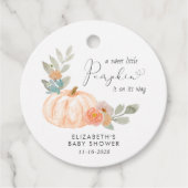 Pumpkin Waterverf Baby shower Hartelijk dank Bedankjes Labels (Voorkant)