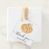 Pumpkin Waterverf Dank u Herfst Baby shower Favo Bedankjes Labels (In situ)